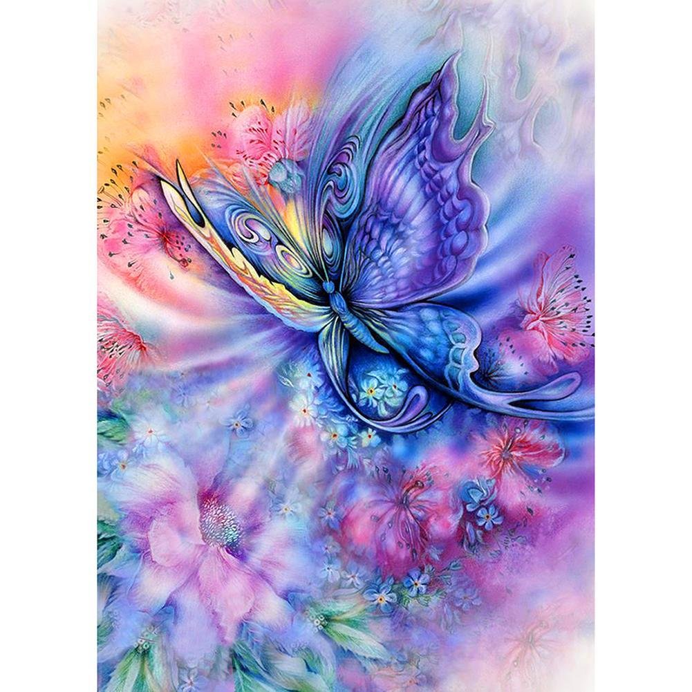 Butterfly Round Diamond Beads Art Painting