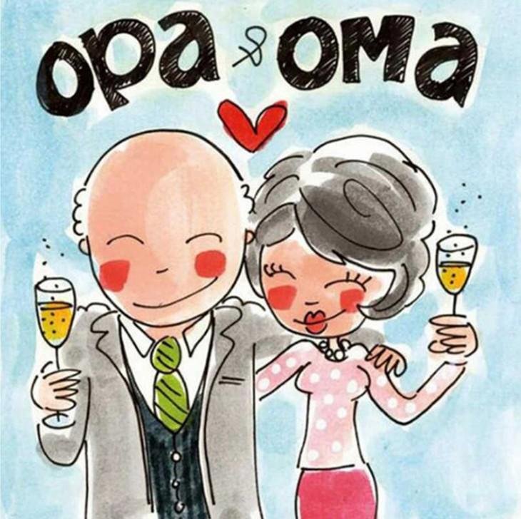 Diamond Painting - Full Round - Opa & Oma