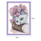 14ct Stamped Cross Stitch - Cat and Flower(34*47cm)