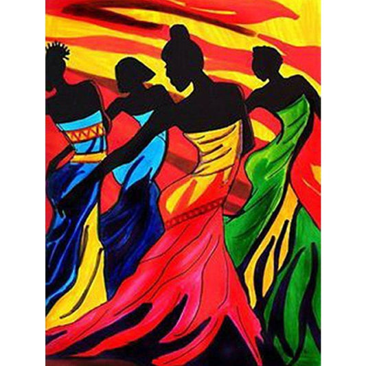 Dancing Women mosic embroidery Kits African 