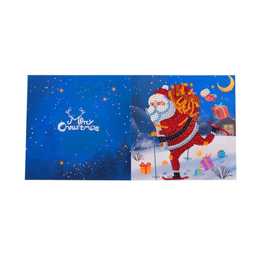 Santa Claus DIY Diamond Painting Greeting Card