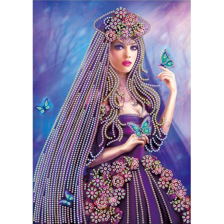 DIY 5D Crystal Rhinestone Diamond Painting Kit Art Beauty Women