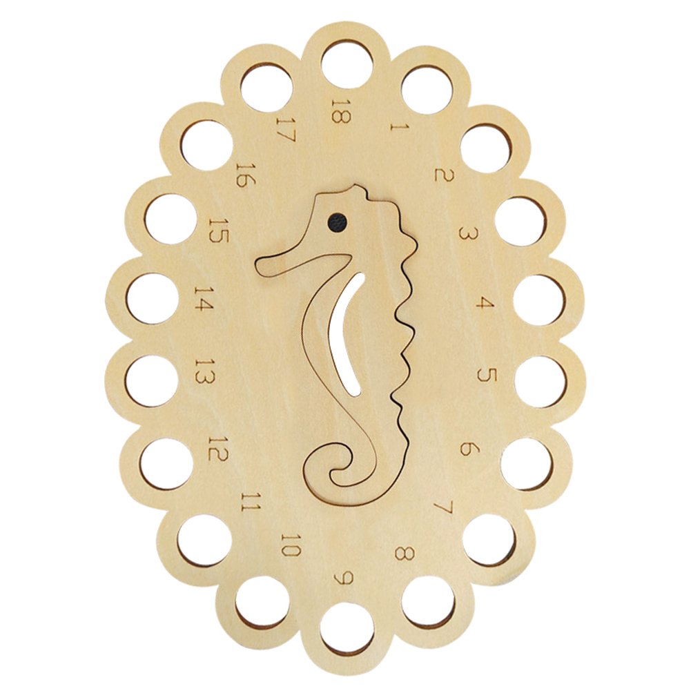 Seahorse Hollow Thread Board Wooden Cross Stitch Tool