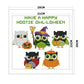 14ct Stamped Cross Stitch - Halloween Owls (25*25cm)