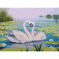 Swans Canvas Acrylic Picture Wall Art Living Room Decoration
