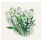 11ct Stamepd Cross stitch Convallaria Flower (37*37cm)