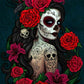 Rose Skull | Full Round/Square Diamond Painting Kits 40x70cm 50x80cm