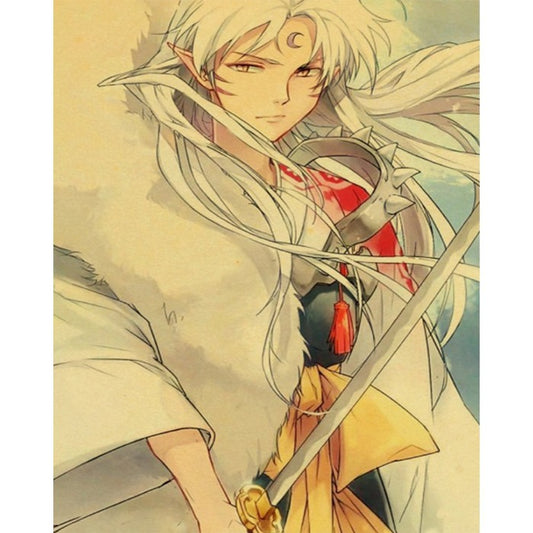 Inuyasha Acrylic Paint on Canvas Home Living Room Decoration