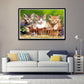 Kit de pintura de diamante DIY 5D - Redondo completo - Três gatos/gatinhos adoráveis