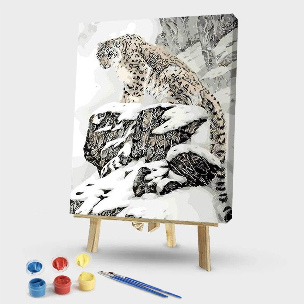 Paint By Number - Oil Painting - Snow Leopard (40*50cm)