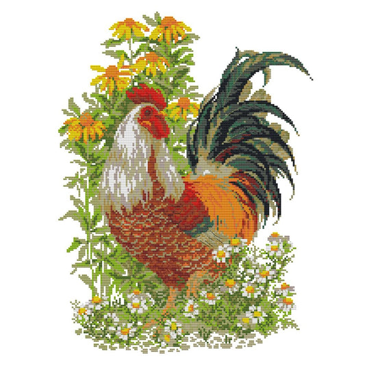 14ct Stamped Cross Stitch Rooster (37*48cm)