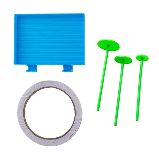 Kits de ferramentas de roda de bandeja de plástico para pintura de diamante DIY 5D Broca e amuleto