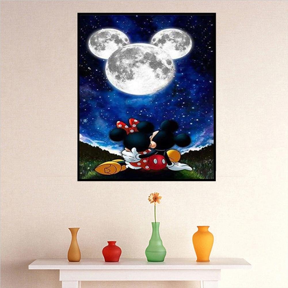 Diamond Painting Fantasy Disney Family Full Mickey Mouse 5D DIY Princess  Mosaic Embroidery Kit Character Collection Home Decor