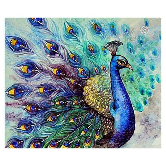 TOCARE DIY 5D Large Diamond Painting Kits for Adults 45x75CM/18x30 Inch  Full Drill Lucky Bird Peacock Animal Embroidery Dotz Diamond Art Craft