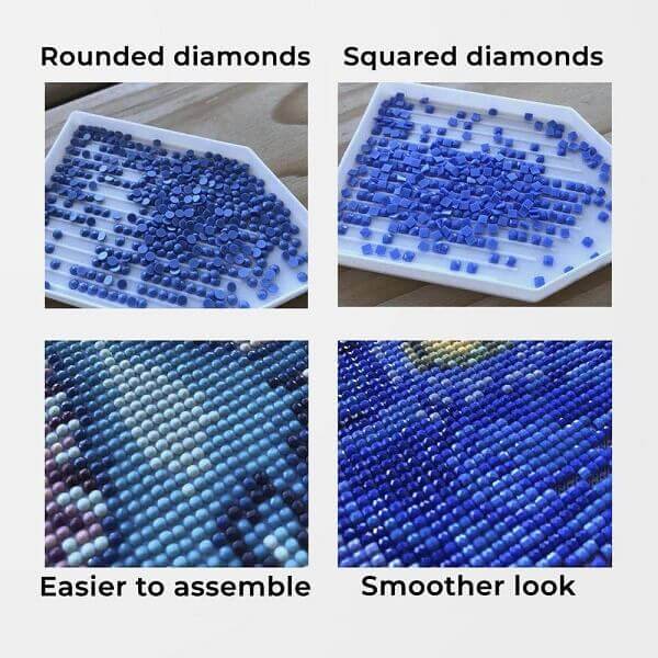 Kit de pintura de diamantes 5D DIY - Redondo completo / Cuadrado - Pavo real