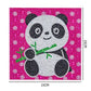 diamond painting kit panda pattern canvas size