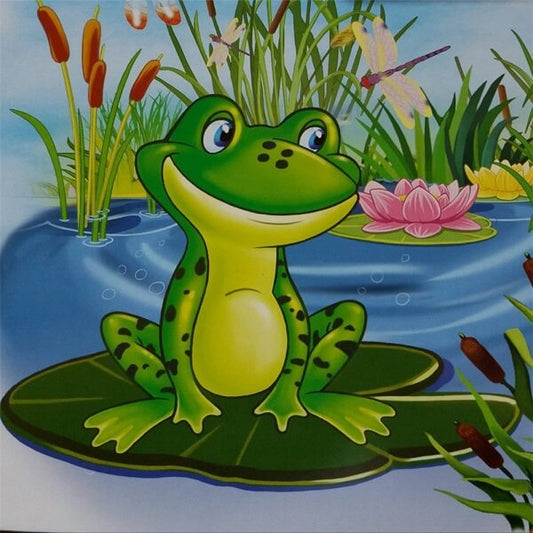 Stitch And Frog Diamond Painting Kit, Cartoon Animal Diamond Kit
