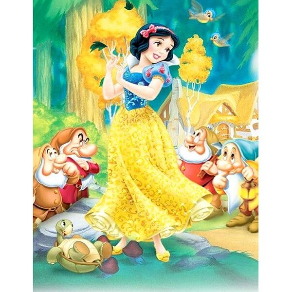 dancing snow white and the seven dwarfs 5d diamond embroidery