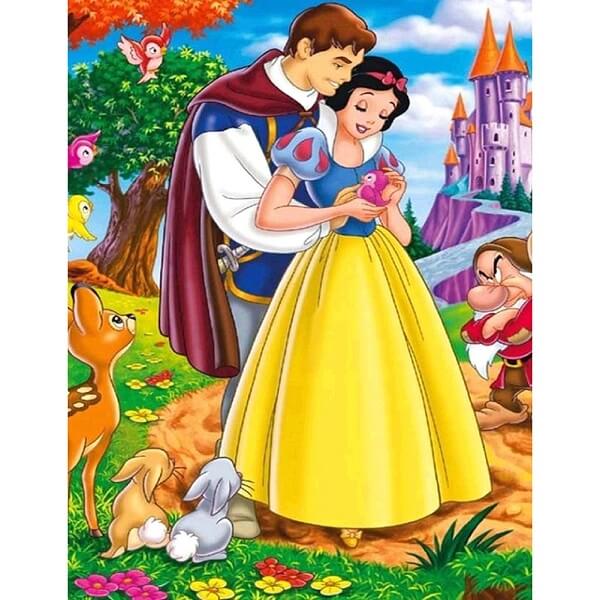 snow white and prince diy diamond embroidery