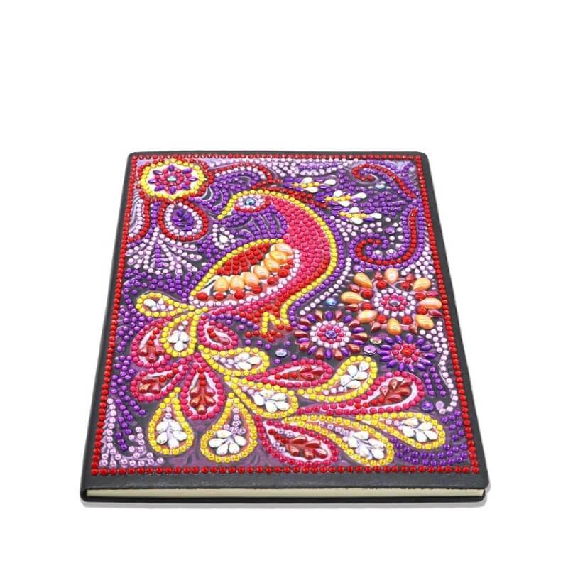 diamond painting notebook red peafowl