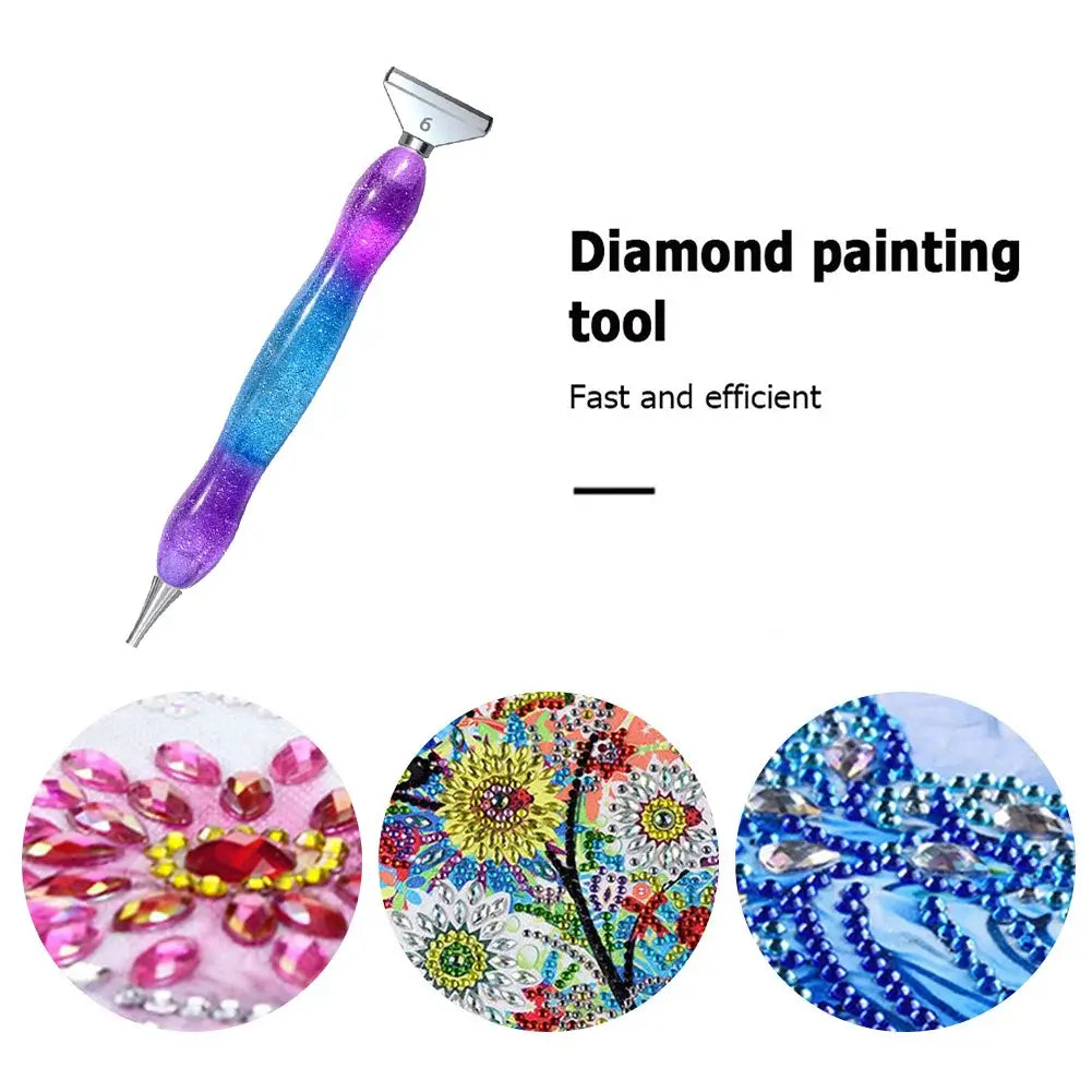 Diamond Painting Drill Pen with 6 Acrylic Tips, and Wax Storage Case – Diamond  Painting Shoppe