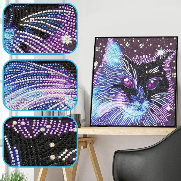 This is DIY diamond painting, not finished, and you need to finish it yourself. 