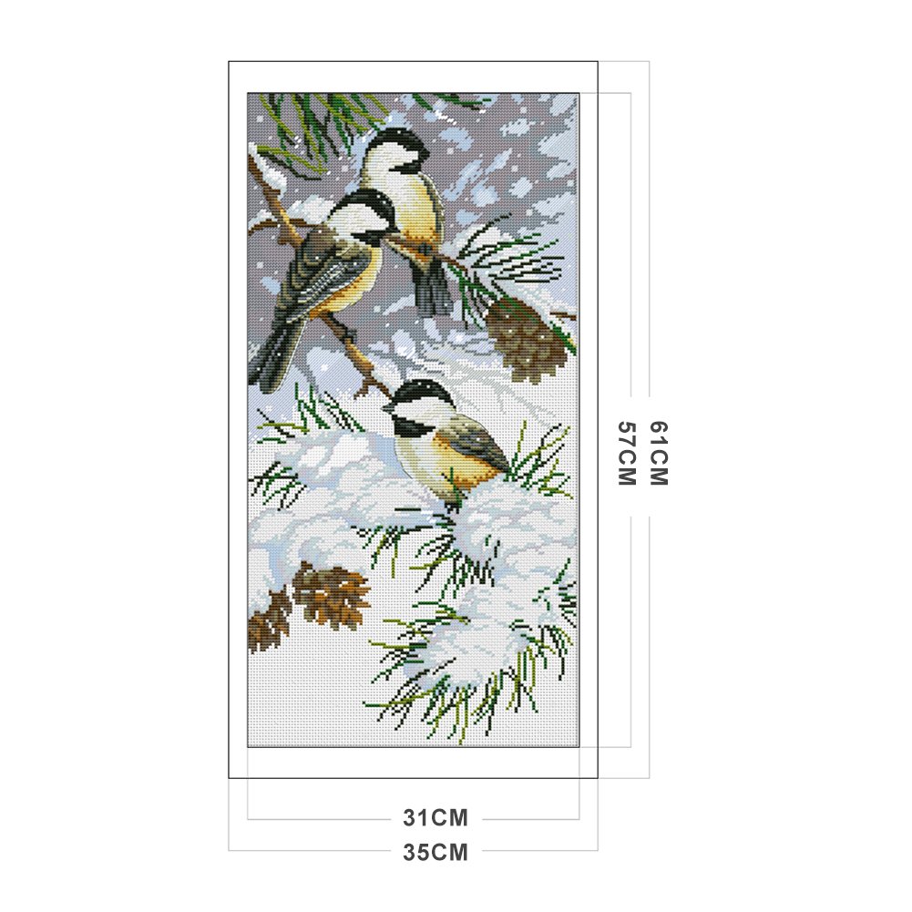 11ct Stamped Cross Stitch - Birds (35*61cm)