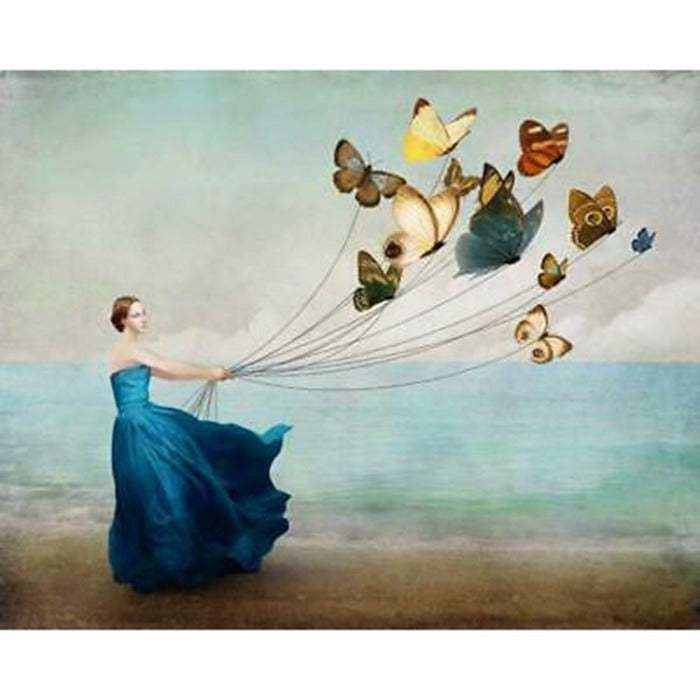 Paint By Number Wall Art Craft Decor Oil Painting Butterfly Girl (40*50cm)