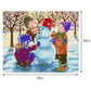 Painting By Numbers Make Snowman Oil Drawing Size