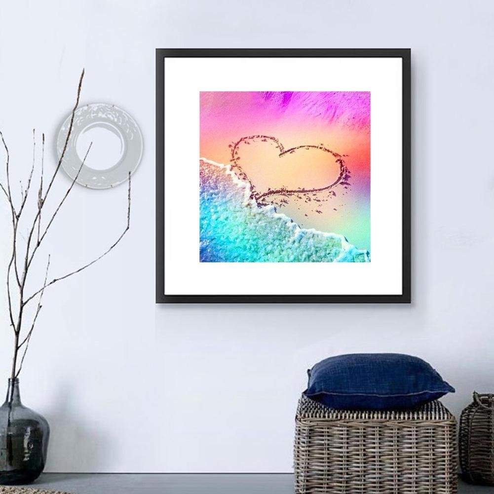 Diamond Painting - Full Round - Colorful Heart Beach