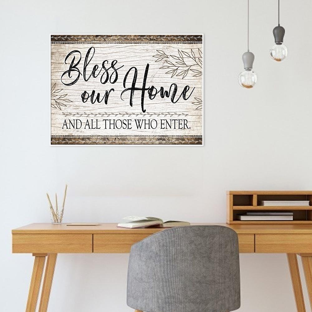 Diamond Painting - Full Round - Bless Our Home