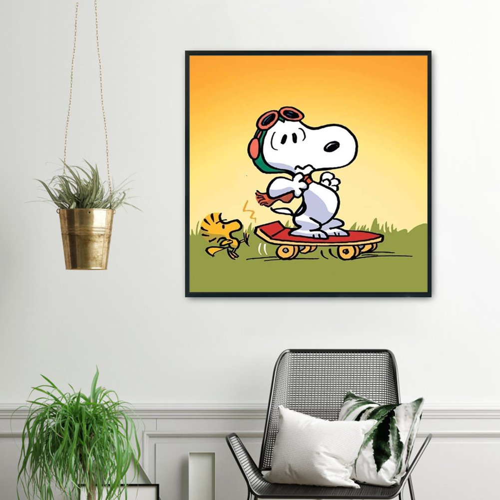 Ponto cruz estampado 11ct - Snoopy (50*50cm)