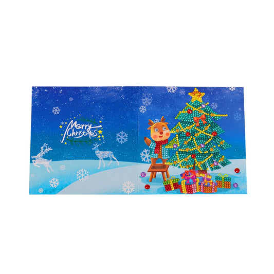 Christmas Tree DIY Diamond Painting Greeting Card