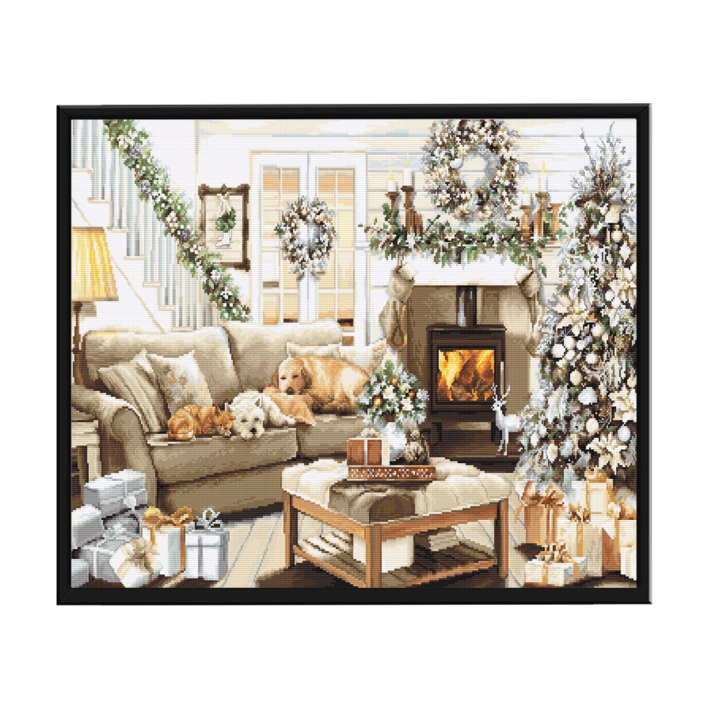 11ct Stamped Cross Stitch - Winter Home (35*50cm)