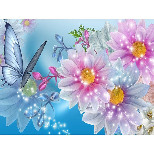 Diamond Painting - Partial Round - Fantasy Flower