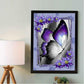 Diamond Painting - Full Round - Purple Butterfly B
