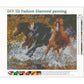 Diamond Painting - Full Round - 3 Running Horses