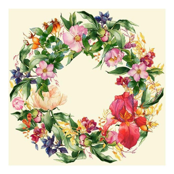 Paint By Number Wreath Oil Painting Home Room Canvas Decoration
