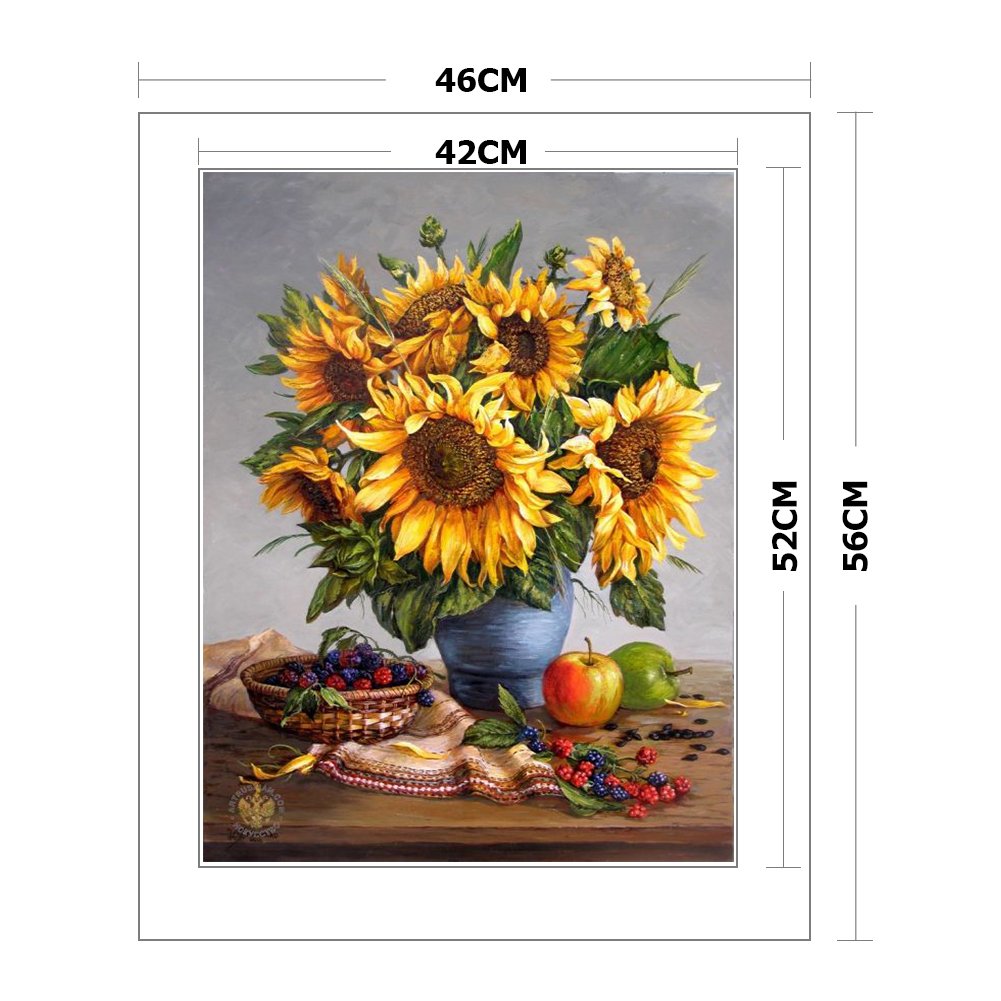 14ct Counted Cross Stitch - Bunch Flowers (46*56cm)