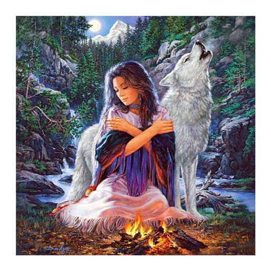  Diamond Painting Winter Forest Wolf,DIY 5D Large Diamond Art  Kits for Adults Embroidery Square Full Drill Crystal Rhinestone Paint by  Numbers Kids Diamond Pictures for Room Decor Gifts,80x160cm DZ407
