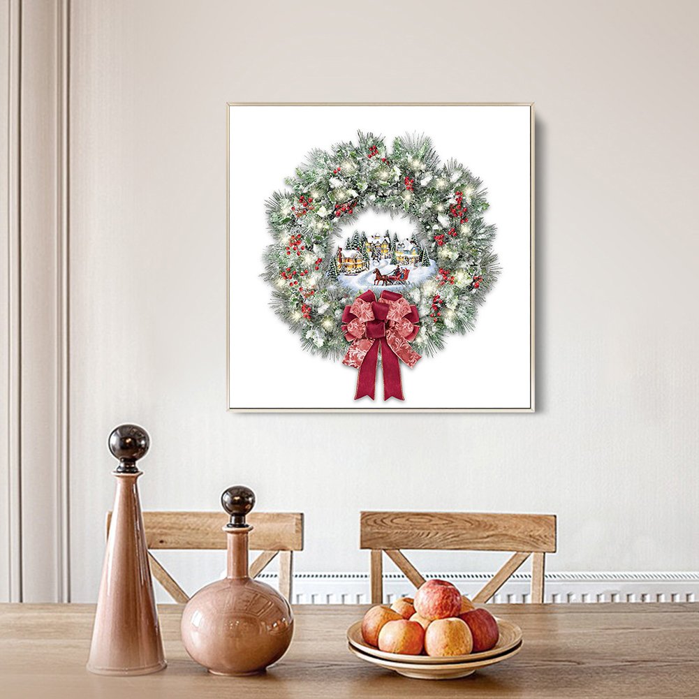 11ct Stamped Cross Stitch - Wreath (40*40cm) B