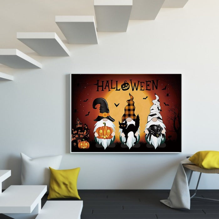 Halloween Gnome Hand Painted Canvas Picture Room Decoration