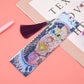 DIY Owl Special Shaped Diamond Painting Leather Bookmarks with Tassel Gifts