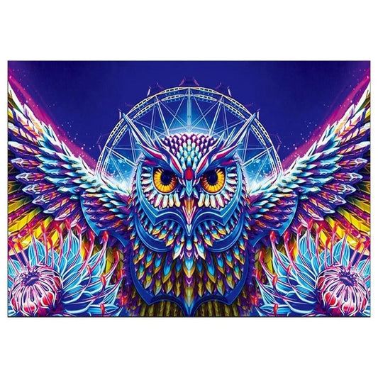 1pc Diy Diamond Painting Animals Rhinestone Mosaic Owl Full Round