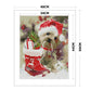 11ct Stamped Cross Stitch Christmas Dogs (50*40cm)