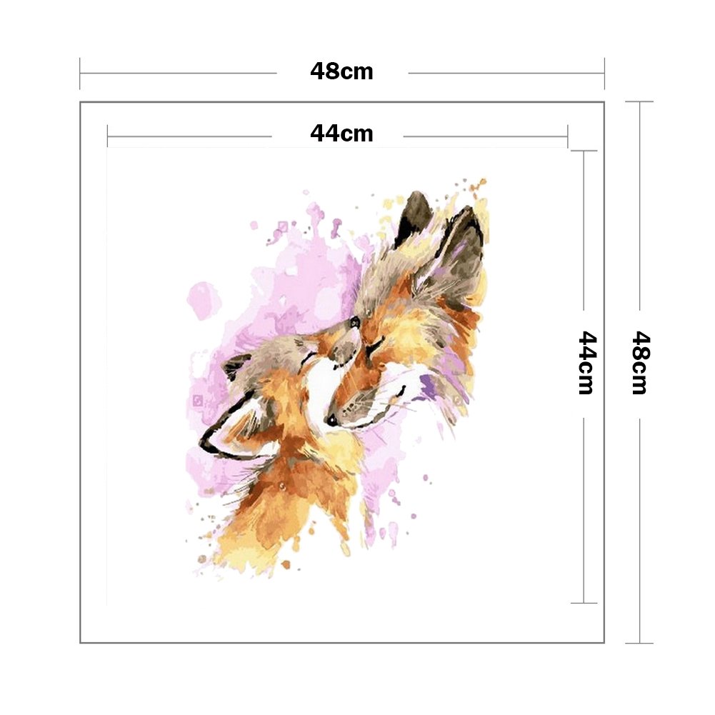 11ct Stamped Cross Stitch - Fox (48*48cm) B