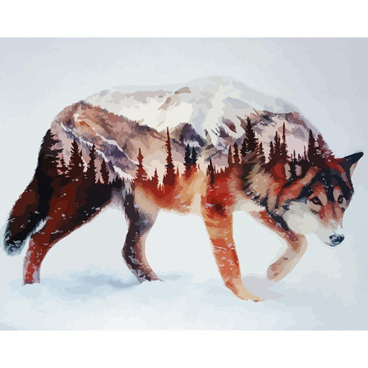 Paint By Number Oil Painting Wolf (40*50cm)