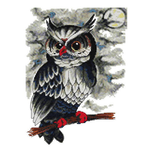 14ct Stamped Cross Stitch Owl (34*27cm)