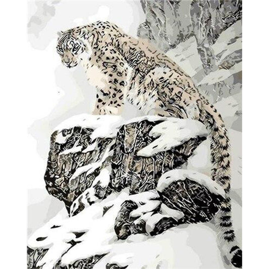 Paint By Number Oil Painting Snow Leopard (40*50cm)