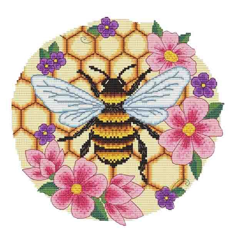 11ct Stamped Cross Stitch Bee (50*50cm)